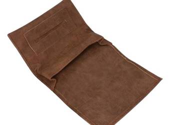 Etui na Tytoń w Jednolitym Kolorze bez Wzorów Portfel Brązowe