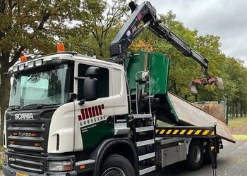 Scania Wywrotka 6x6 z dzwigiem