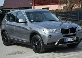 BMW X3 2.0D 4x4/ 185KM/ Oryginał Lakier/ 2 KPL Alufelg/ Sprowadzony F25 (2…