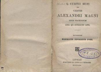 De gestis Alexandri Magni    regis macedonum   libri qu