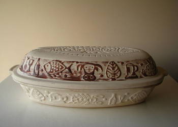 Brytfanka - garnek rzymski do pieczenia nie szkliwiony owalny