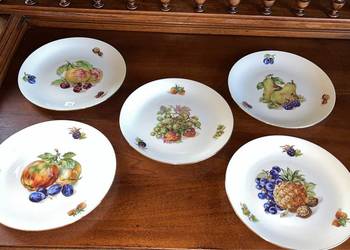 Talerzyk deserowy. Syg. Bohemia. Owoce. Talerzyk deserowy. Syg. Bohemia. Owoce.