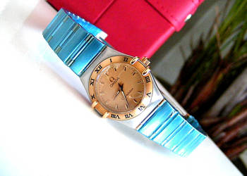 Omega Constellation Gold Mini 18k złoto (nowa, nienoszona, zegarek damski)