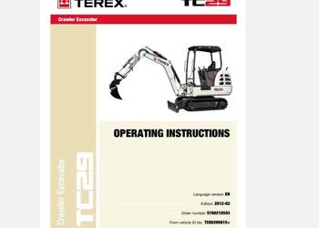 Terex TC29 koparka instrukcja obsługi PL Terex TC29 koparka instrukcja obsługi PL