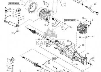 New Holland T6090 T6070 Oś 84327626