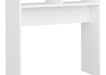 Stolik konsolowy biały 78x30x80 cm materiał drewnopochodny WM-808296