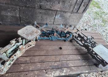 Przedwojenne, żeliwne wagi szalkowe