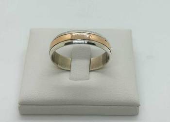 Obrączka pr 585 oraz 925 3,95g (Rozmiar 28)