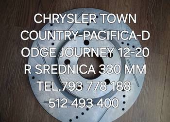 KOMPLET TARCZ PRZEDNICH  CHRYSLER T &C - PACIFICA--DODGE JOURNEY 12- 20 R