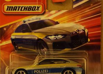 Matchbox BMW i4 Police Sedan 80/125, model 1:64 Mattel