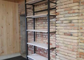 Regulowany regał loft industrial klejonka
