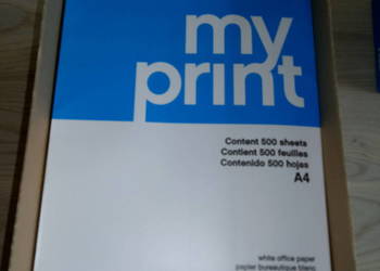 Papier ksero biały do drukarki A4 80g karton 4 ryzy