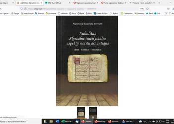 Subtilitas”. Słyszalne i niesłyszalne aspekty motetu ars ant Subtilitas”. Słyszalne i niesłyszalne aspekty motetu ars ant