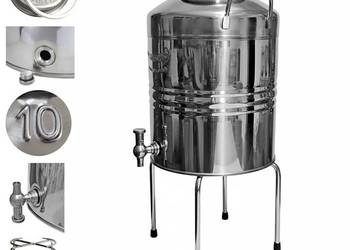 Antałek Beczka Dyspenser stal nierdzewna inox beczułka 10L z kranem 1/2"