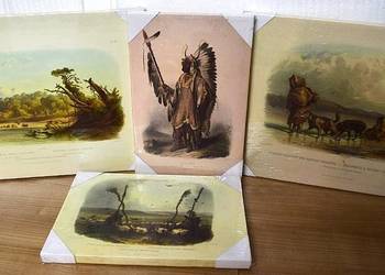 Historia Indian północnej Ameryki - 4 reprodukcje w jednej niskiej cenie
