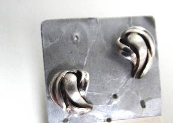 Stare artystyczne kolczyki srebro 925