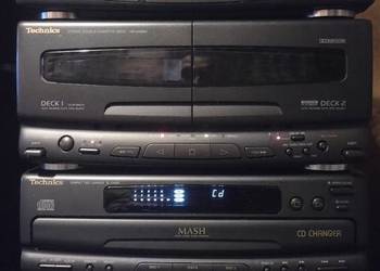 Mini wieża Technics SE-CH655, 100% sprawna , magnetofon cd tuner aux