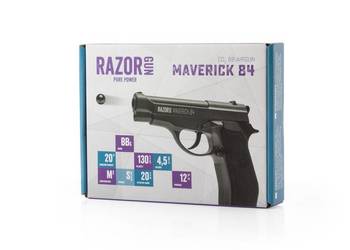 RazorGun - Pistolet wiatrówka CO2 Maverick 84 - 4,5 mm - Czarna - WC4-301B-