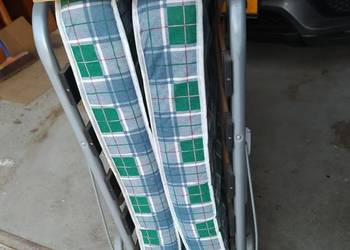 Łóżko rozkładane turystyczne z materacem