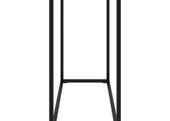 vidaXL Stolik konsolowy, czarny, 100x35x75 cm, szkło hartowane(SKU:322812)
