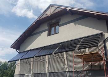 Kolektory słoneczne cała instalacja
