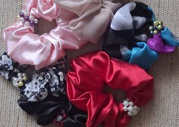 materiałowe gumki do włosów