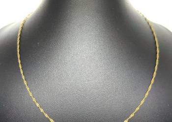 Złoty Łańcuszek Próby 585 1,34g Długość 43cm Singapur Ocechowany