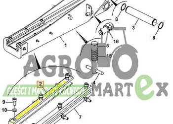 333/S5611, 333-S5611 ŚLIZG 420x30x15 JCB