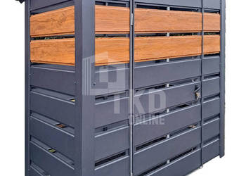 Wiata śmietnikowa 1,6x0,8m Schowek ogrodowy TKD395