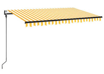 Automatycznie zwijana markiza LED i czujnik wiatru 450x300 cm WM-3069133