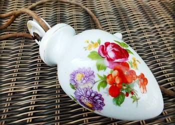 Stary Porcelanowy kompletny Obciążnik od Lampy wiszącej z lat 20-30-tych