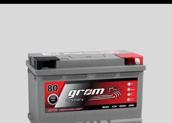 Akumulator GROM EFB START&STOP 80Ah 730A P+ Darmowa Dostawa