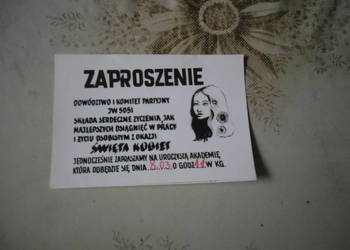 Zaproszenie-Święto Kobiet- JW5051-Radom.
