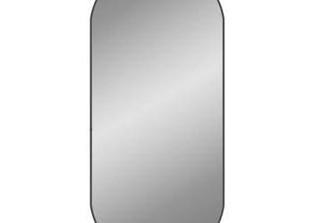 Lustro ścienne czarne 100x45 cm owalne WM-348208