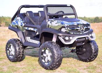 Auto samochód na akumulator MERCEDES UNIMOG 4x4 BUGGY JEEP terenowe