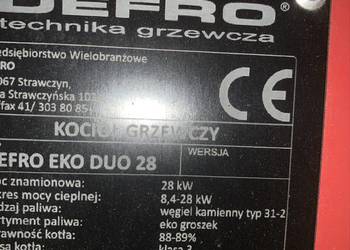 Sprzedaż kotła na paliwo stałe 28kw Defro Duo z podajnikiem