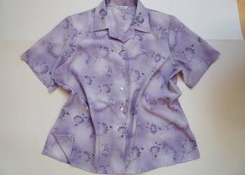 Berkertex Lawendowa srebrzona koszula  44 46 Berkertex Lawendowa srebrzona koszula  44 46
