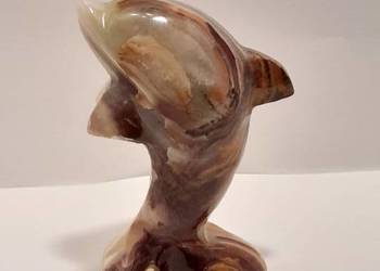 Zestaw 2 figurek - delfiny z marmuru