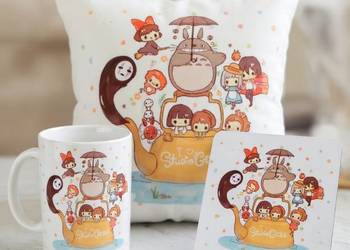 Studio Ghibli Totoro Mononoke Kiki prezent manga anime zestaw Poduszka kube