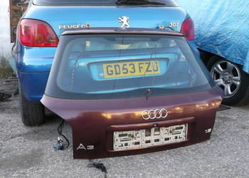 audi A3 1.8 20v 97r klapa szyba bagażnika 3D części