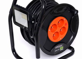 PRZEDŁUŻACZ BĘBNOWY 30M + LED KD4037