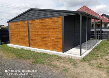 Garaż blaszany wiata Konstrukcja W OCYNKU. Producent SZYBKA REALIZACJA