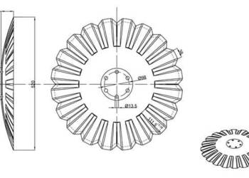 Talerz brony Agresiv 520x5 KM060305N