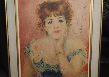 Obraz portret Jeanne Samary.Pierre'a - Auguste'a Renoira.56x67,5cm.