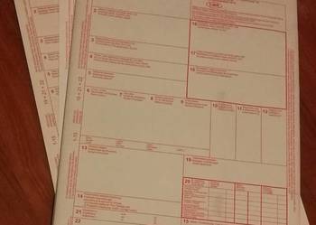 Druki CMR 1+3 międzynarodowy list przewozowy
