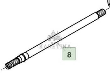 John Deere 8360R Wałek Wyjściowy WOM CZĘŚCI R215987