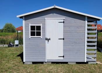 Domek narzędziowy ogrodowy z drewutnią montaż w cenie