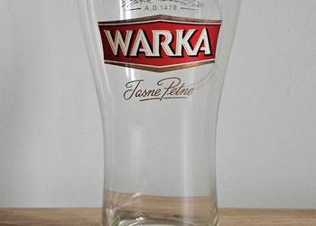 szklanka pokal kufel na piwo Warka 0,5l