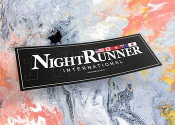 Naklejka K13 + NIGHTRUNNER 15 x 5 cm drift slap #11