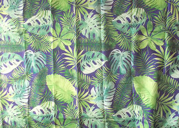 monstera obrus 110x160, zielony obrus liście, boho obrus smukee obrus dekor